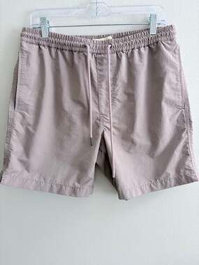 Madewell Mens Pull-On Shorts Nylon Drawstring Mauve Taupe Size M Gorpcore